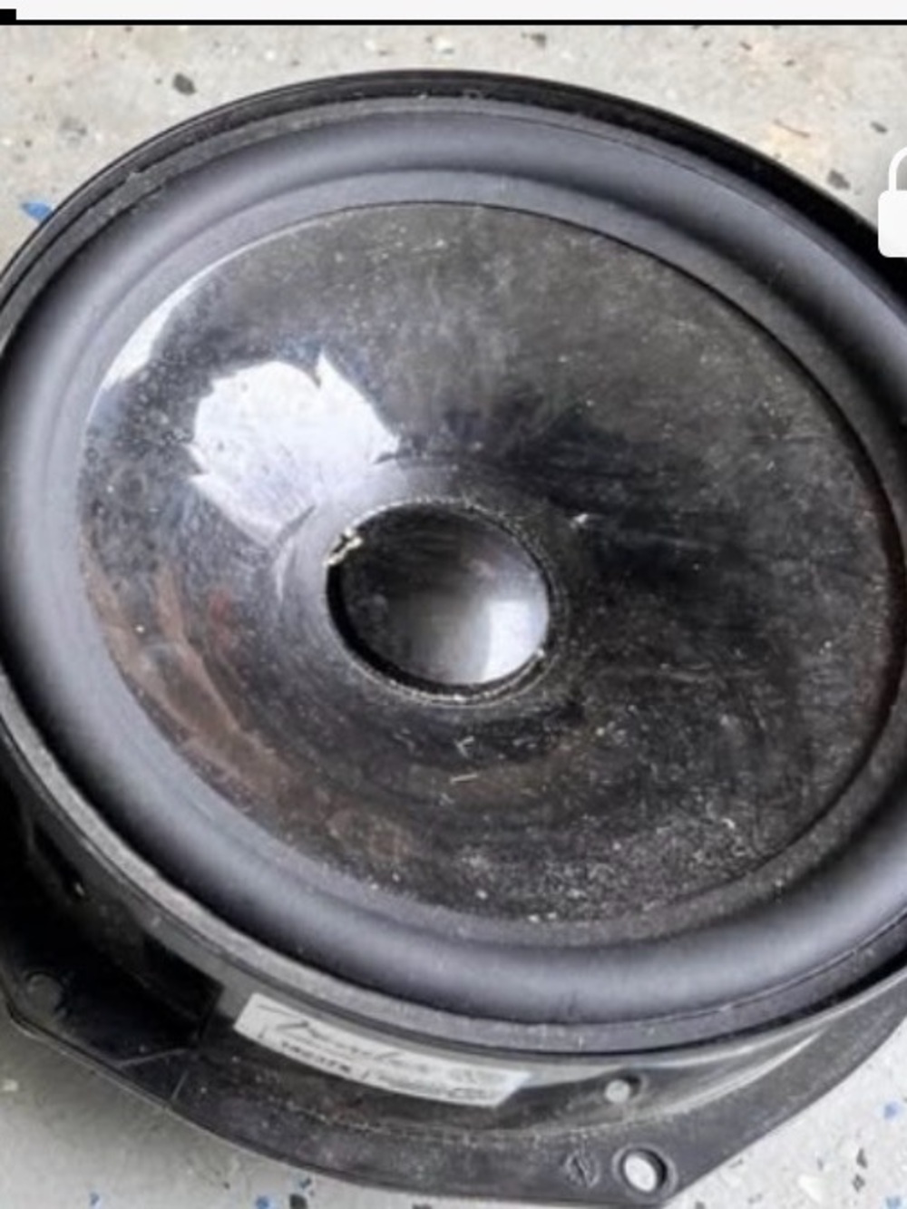 VW OEM 14237X Fender Stratocaster Black Round Speaker Driver Mexico Only 1 GUC
